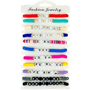 11pcs friendship bracelets inspiration bracelets music time bracelets party bracelets fashion bracelets