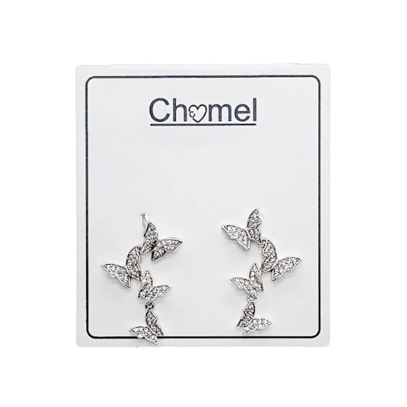 Butterfly Cubic Zirconia Earrings