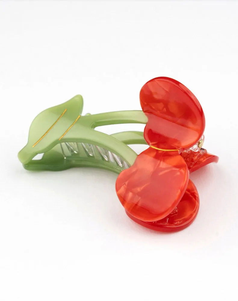 CHERRY HAIR CLAW