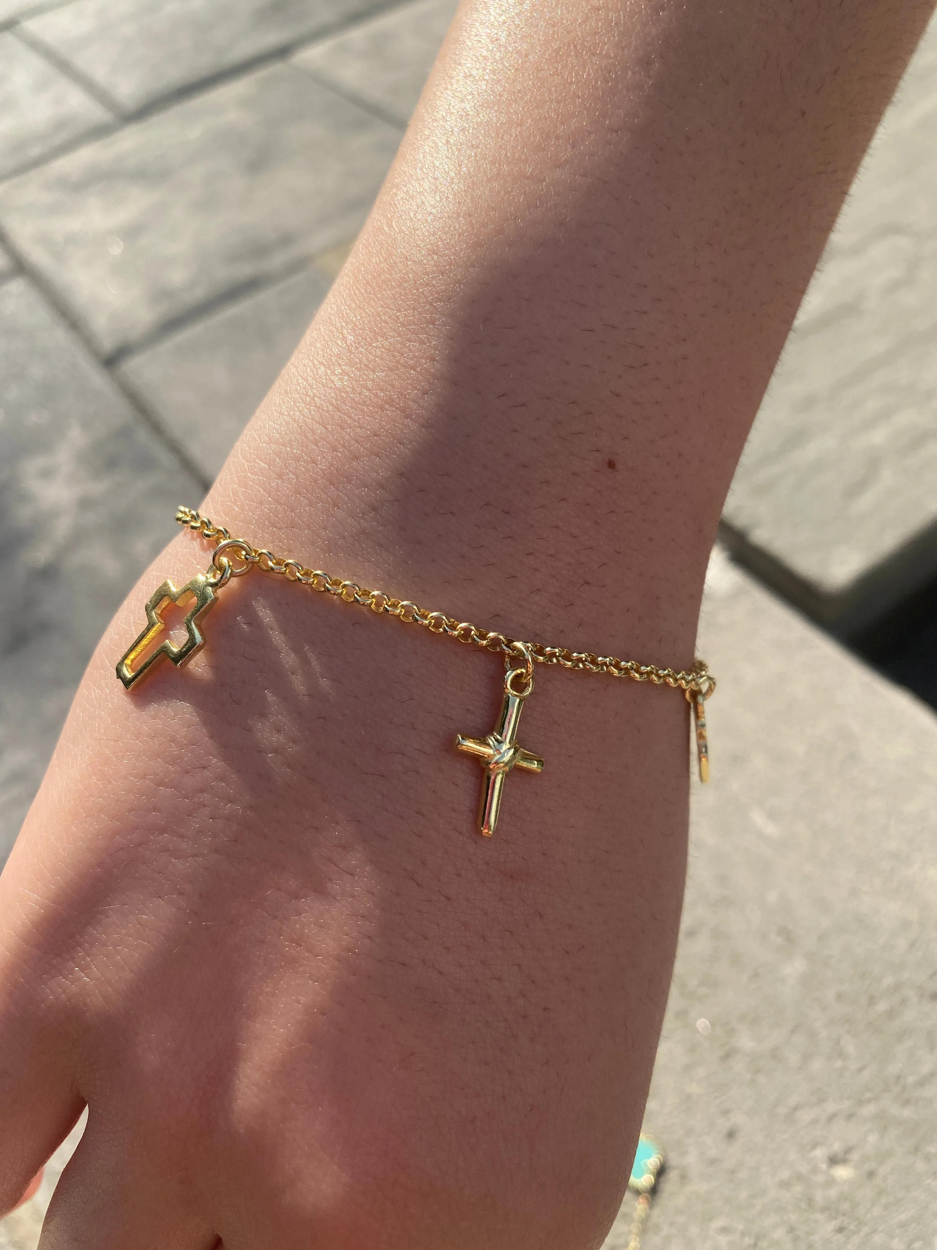 Cross Charm Bracelet