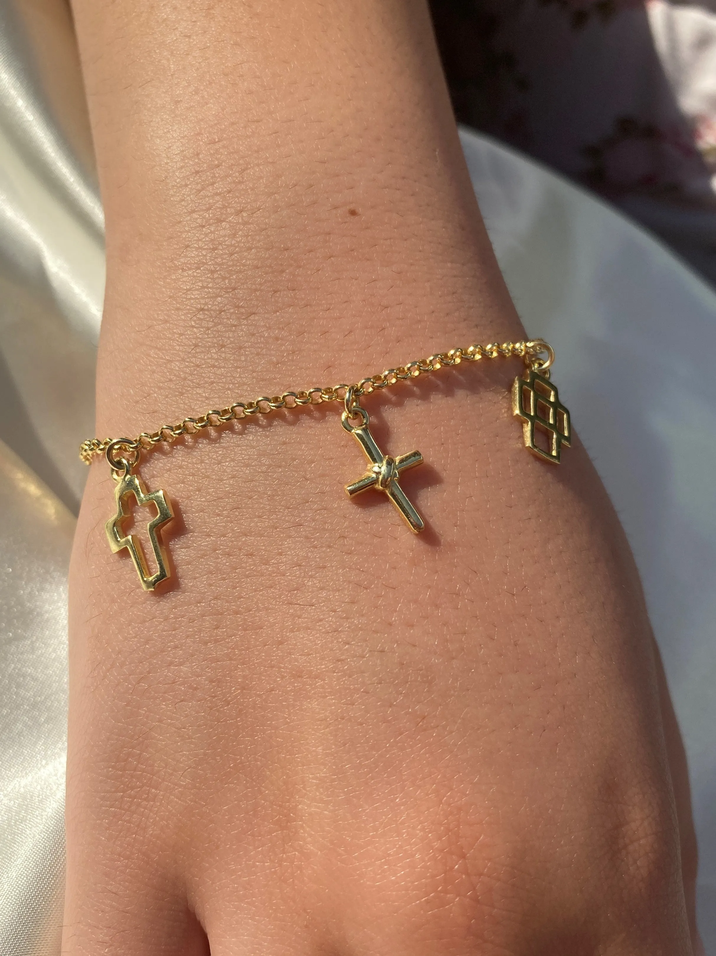 Cross Charm Bracelet