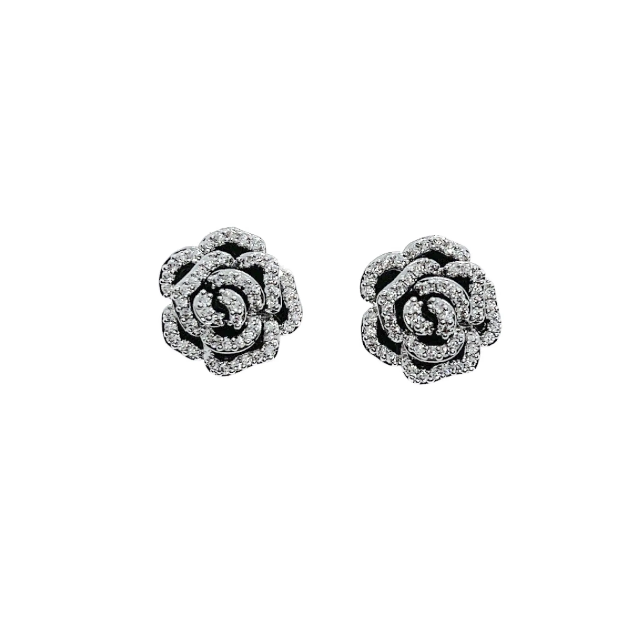 Flower Cubic Zirconia Earrings