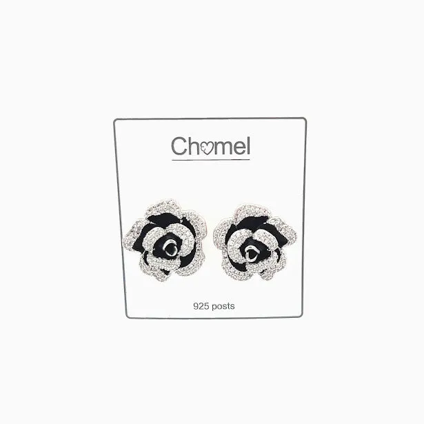 Flower Cubic Zirconia Earrings