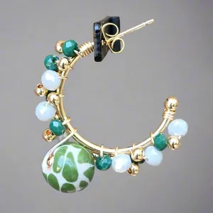 Green Luna Talavera earrings