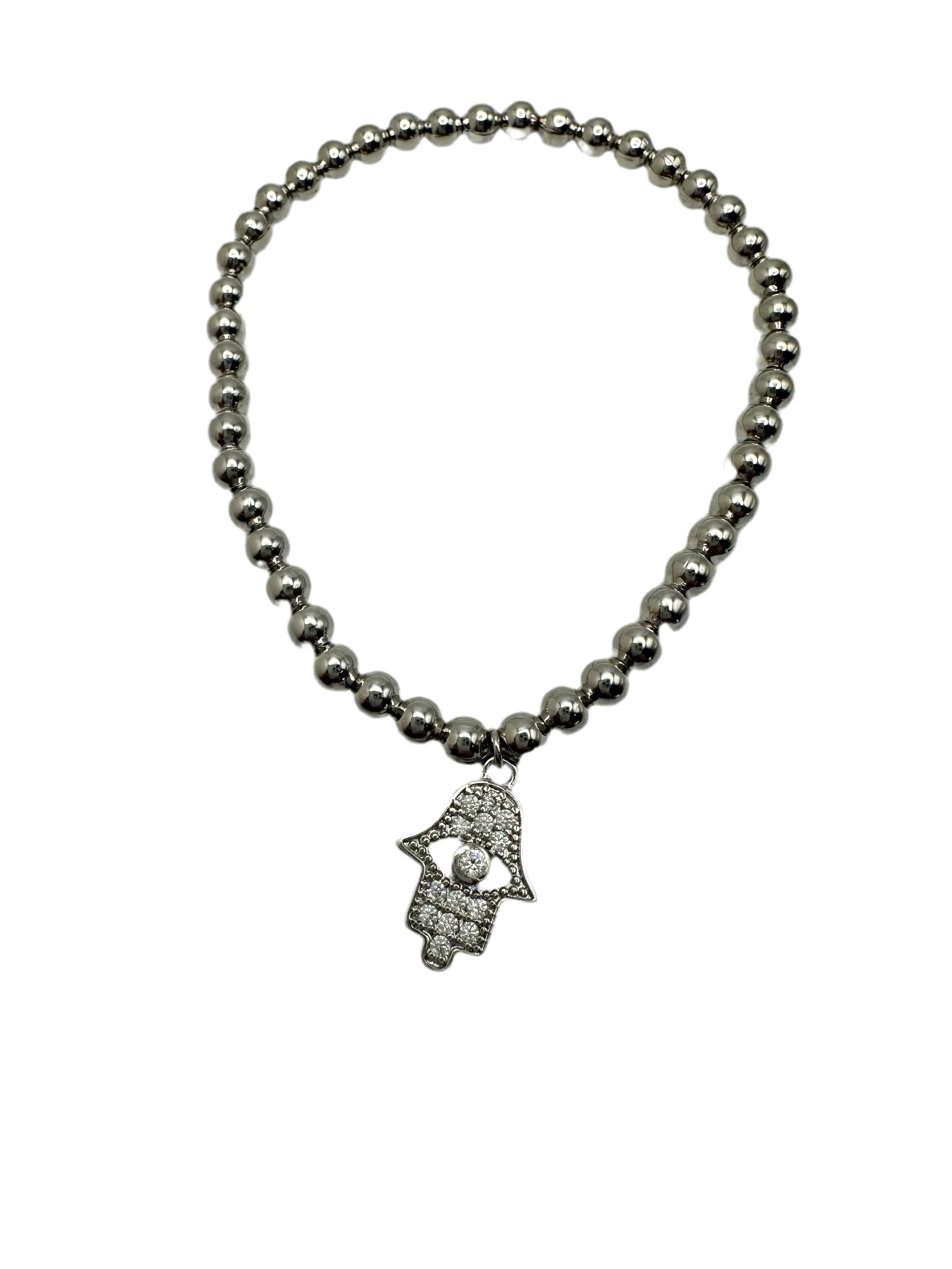 Hamsa Dangle Stretch Bracelet