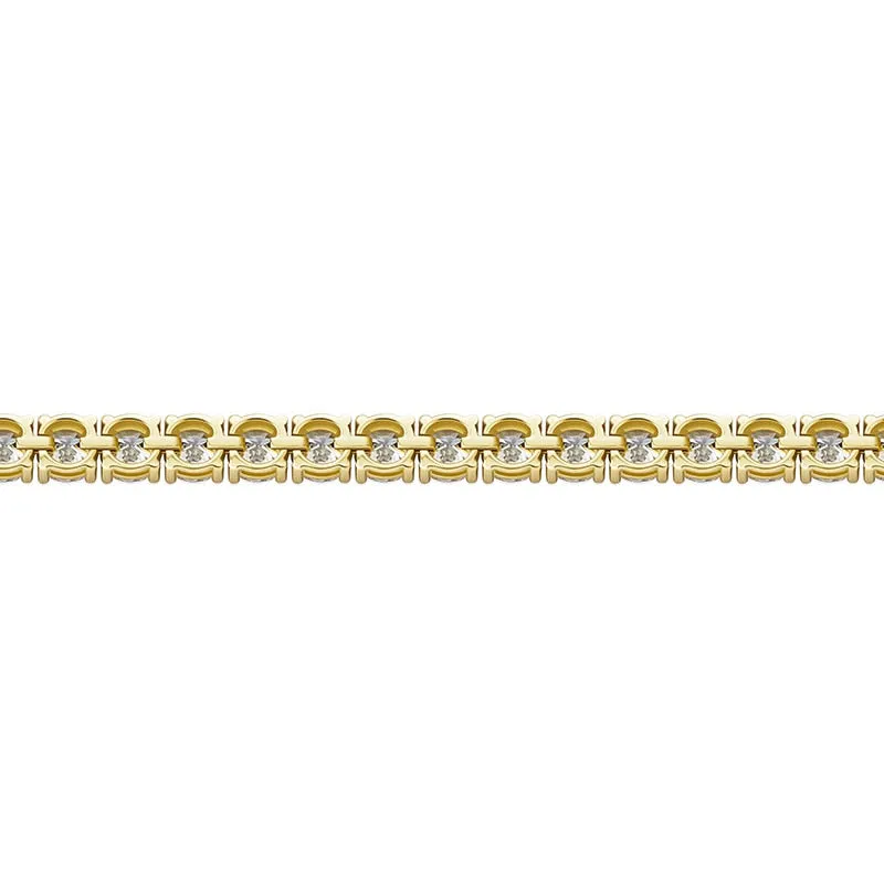 Iced Out Moissanite Tennis Link Bracelet