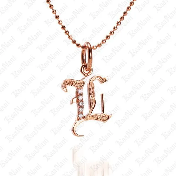 Exquisite Koa Nani Initial Pendant Necklace - High-Quality, Personalized Jewelry