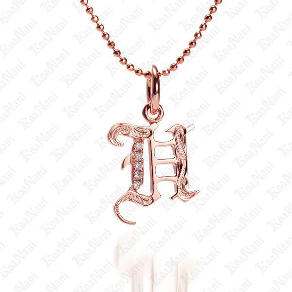 Exquisite Koa Nani Initial Pendant Necklace - High-Quality, Personalized Jewelry