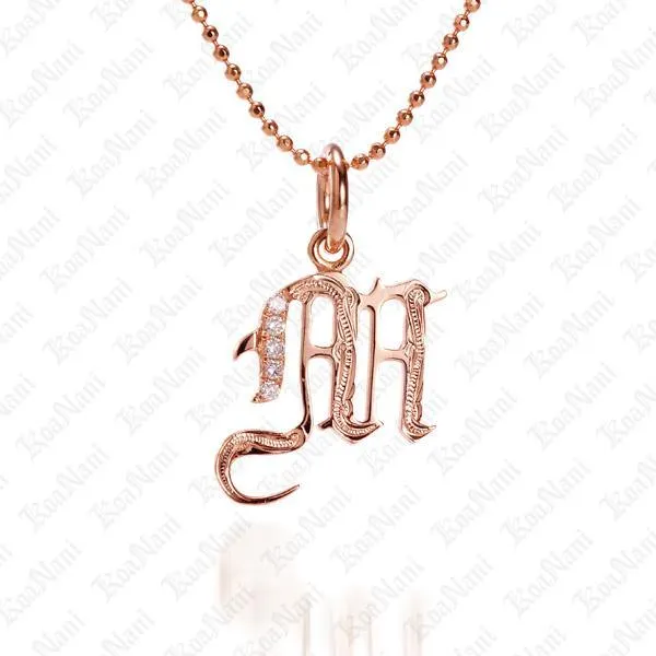 Exquisite Koa Nani Initial Pendant Necklace - High-Quality, Personalized Jewelry