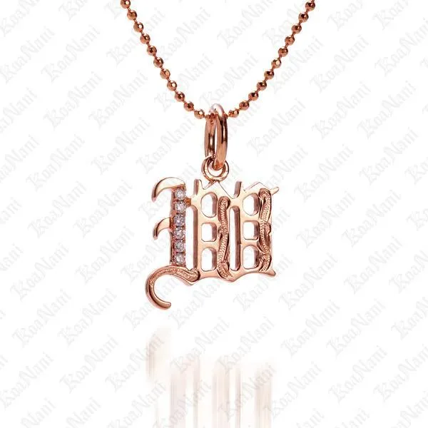 Exquisite Koa Nani Initial Pendant Necklace - High-Quality, Personalized Jewelry