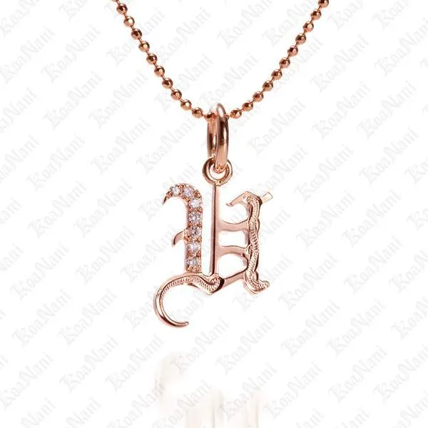 Exquisite Koa Nani Initial Pendant Necklace - High-Quality, Personalized Jewelry