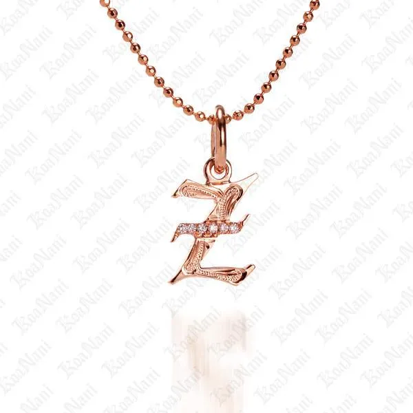 Exquisite Koa Nani Initial Pendant Necklace - High-Quality, Personalized Jewelry