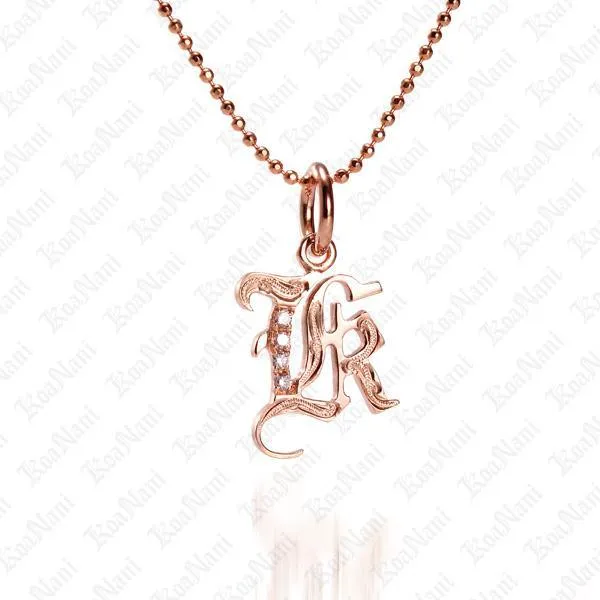 Exquisite Koa Nani Initial Pendant Necklace - High-Quality, Personalized Jewelry