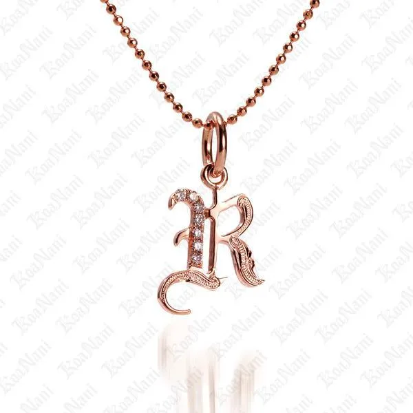 Exquisite Koa Nani Initial Pendant Necklace - High-Quality, Personalized Jewelry