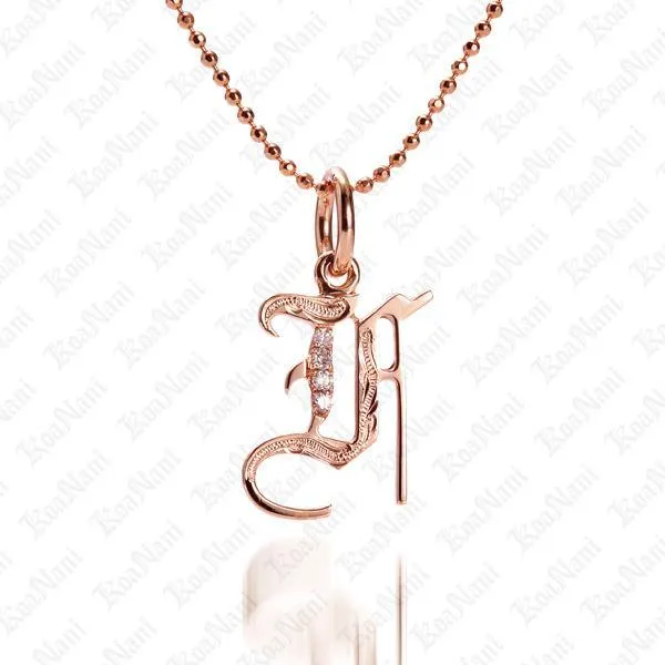 Exquisite Koa Nani Initial Pendant Necklace - High-Quality, Personalized Jewelry