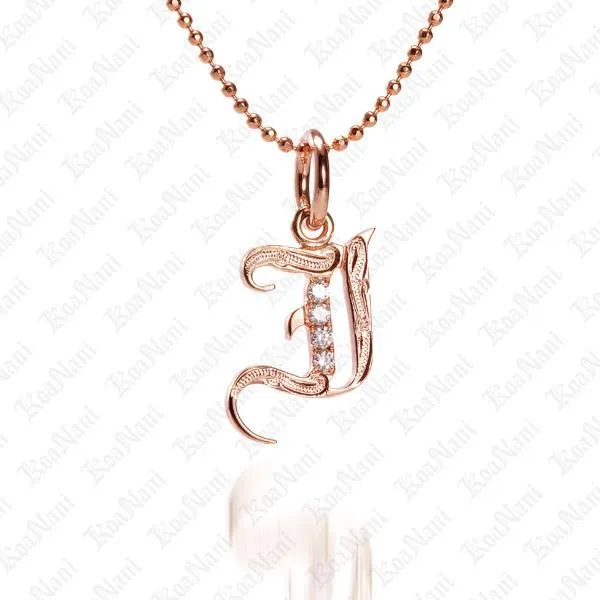 Exquisite Koa Nani Initial Pendant Necklace - High-Quality, Personalized Jewelry