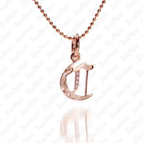 Exquisite Koa Nani Initial Pendant Necklace - High-Quality, Personalized Jewelry
