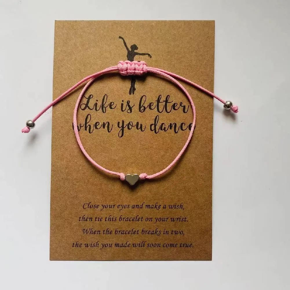 Lemua Dance Bracelet Gifts Ballet Bracelet Jewelry for Granddaughter Daughter Niece