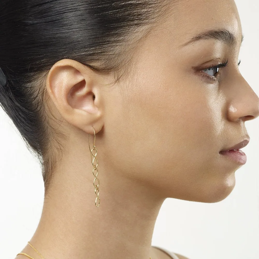 Small Infinity Dangle Earrings