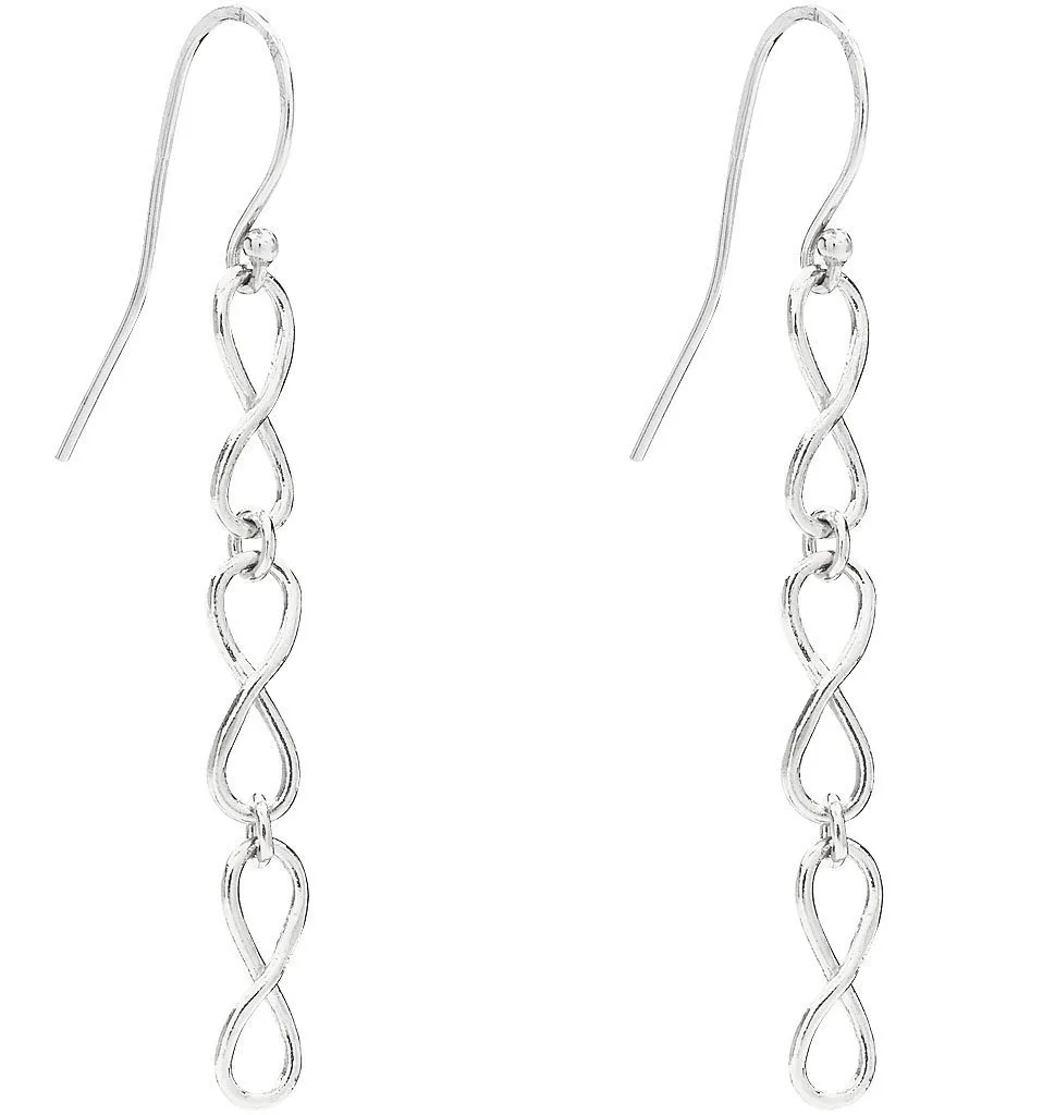 Small Infinity Dangle Earrings