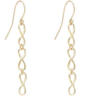 Small Infinity Dangle Earrings
