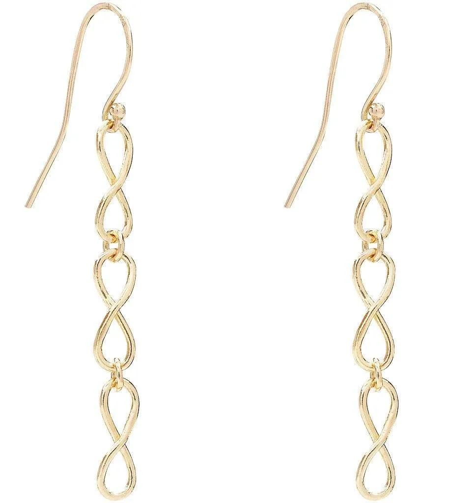 Small Infinity Dangle Earrings