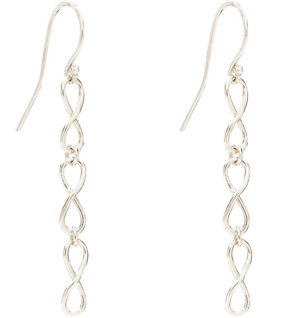 Small Infinity Dangle Earrings