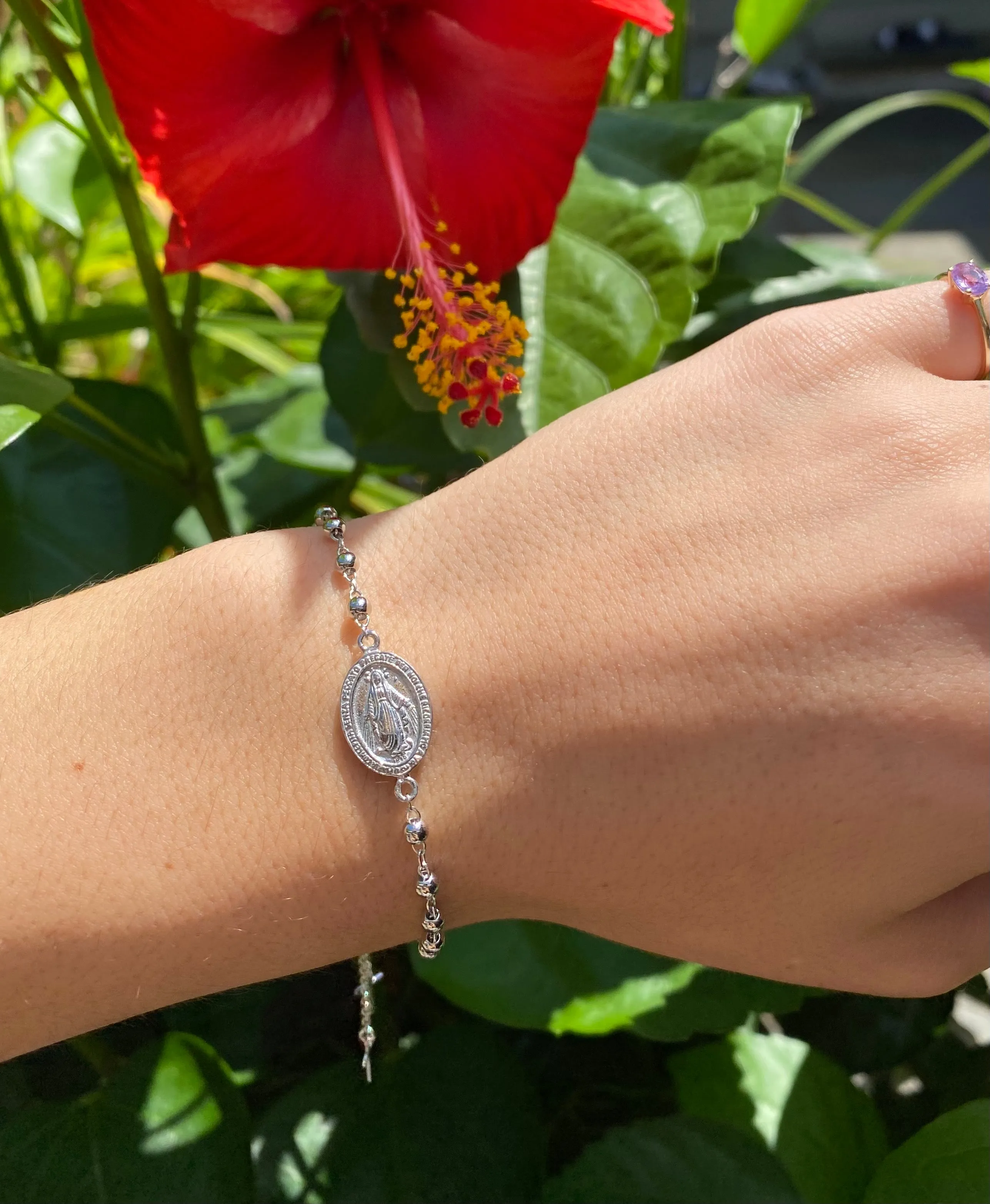 Virgin Mary Rosary Bracelet
