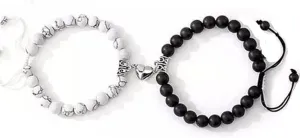 ZAHSY Relationship Gifts for Couples Bracelets Matching Bracelets for Best Friends Birthday Gifts for Women Friendship Gifts for Men - Bff Friendship Bracelet for 2